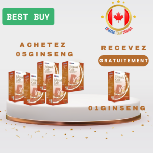 05 Cafés Ginseng pour 01 gratuit